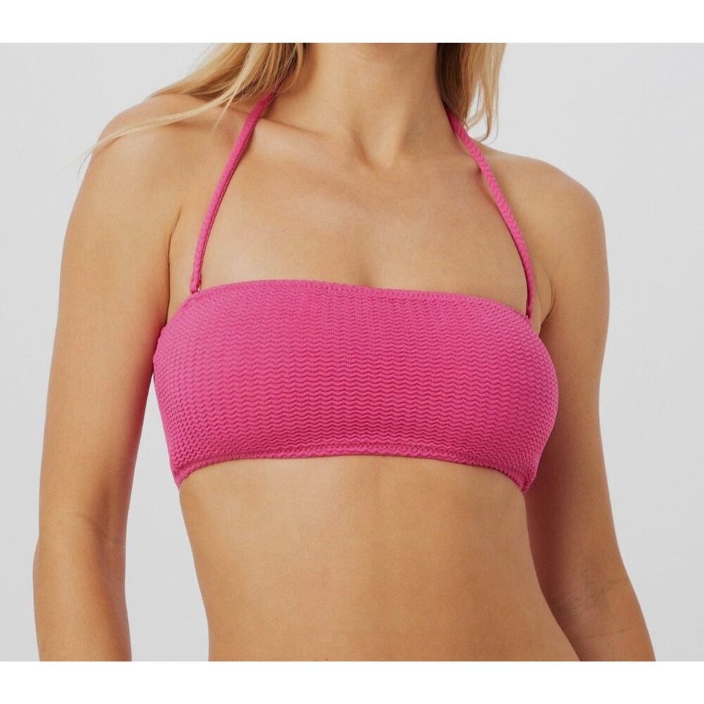 NWT $68 Seafolly Women's Pink Sea Dive Tube Bikini Top Swimwear Size 8 - Picture 5 of 5